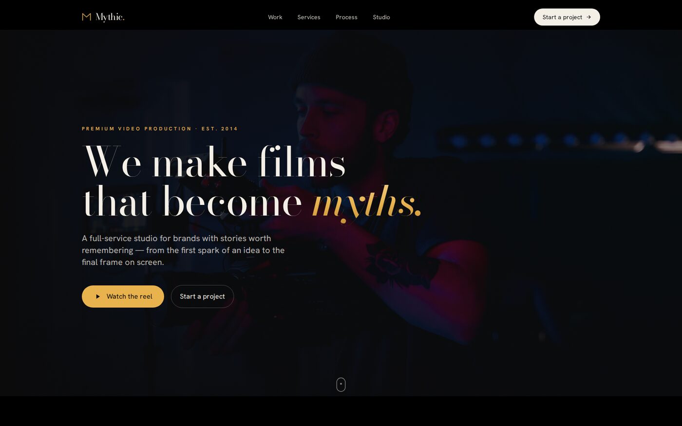 Mythic Productions website